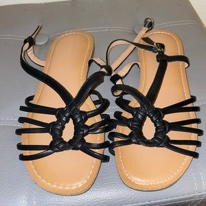 Black Strappy Sandals
